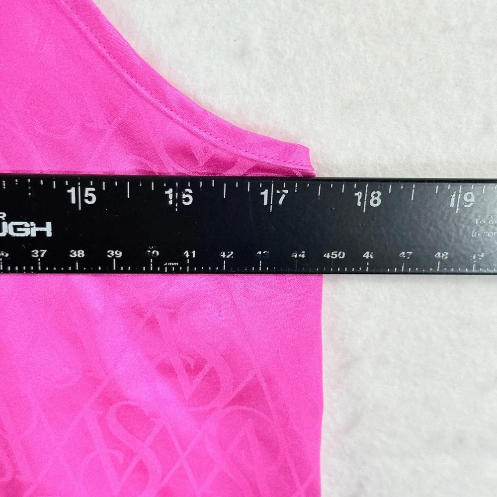 Victoria Secret Tank Top Womens Small Pink Logo Racerback Barbiecore Coquette